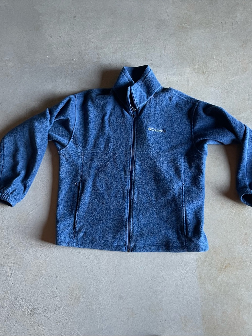 Columbia Men's Navy Blue Full-Zip Fleece Jacket